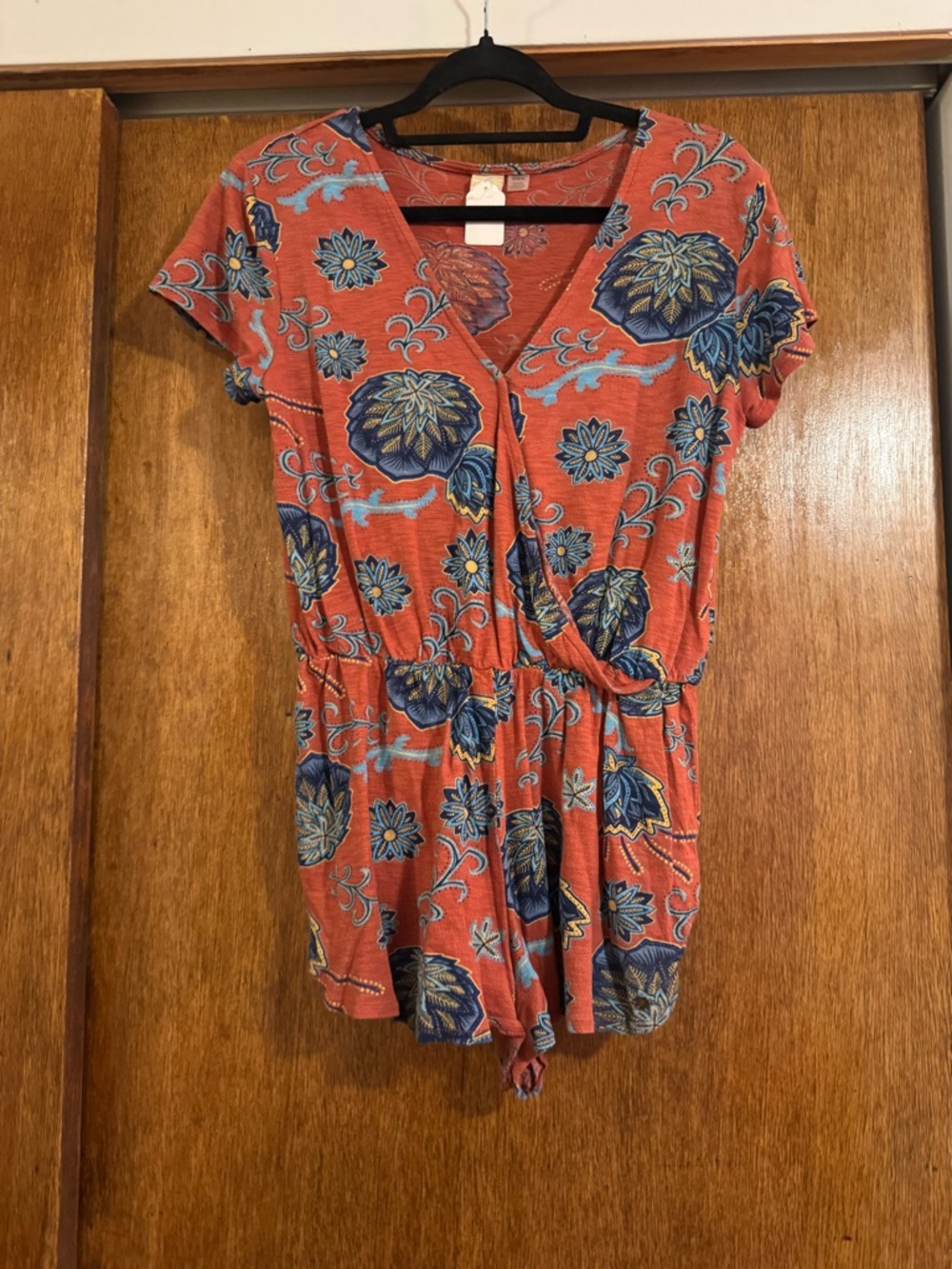 Roxy Coral Floral Short Sleeve Romper